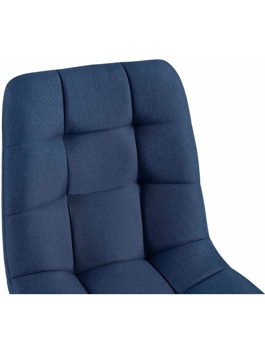 Set van 4 eetkamerstoelen Antibes stof, blauw