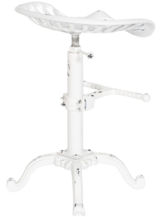 Set van 2 barkrukken Butch, antiek wit