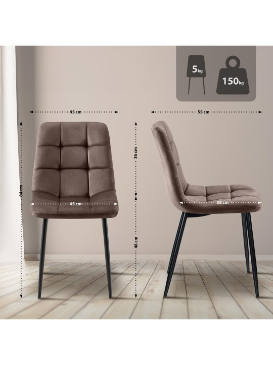 Antibes eetkamerstoel, bruin Antibes eetkamerstoel, bruin