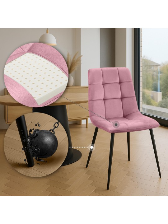 Antibes eetkamerstoel, roze Antibes eetkamerstoel, roze