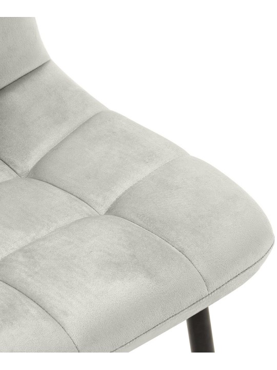 Set van 4 eetkamerstoelen Antibes, grijs