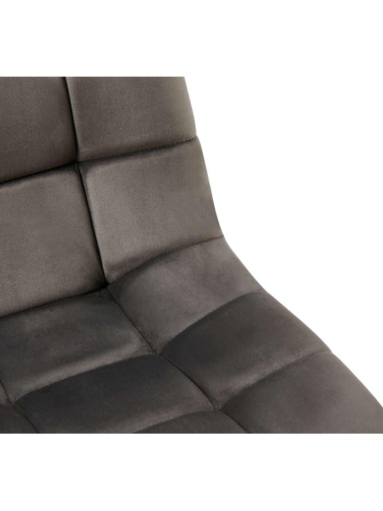 Set van 4 eetkamerstoelen Antibes, antraciet