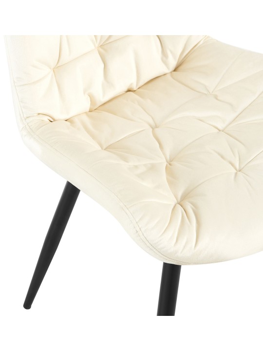 Set van 2 Rossford eetkamerstoelen, crème