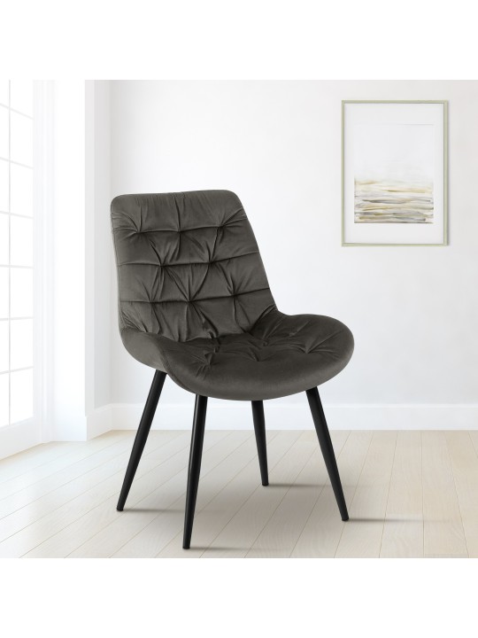 Set van 2 Rossford eetkamerstoelen, antraciet