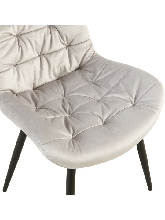 Set van 2 Rossford eetkamerstoelen, grijs