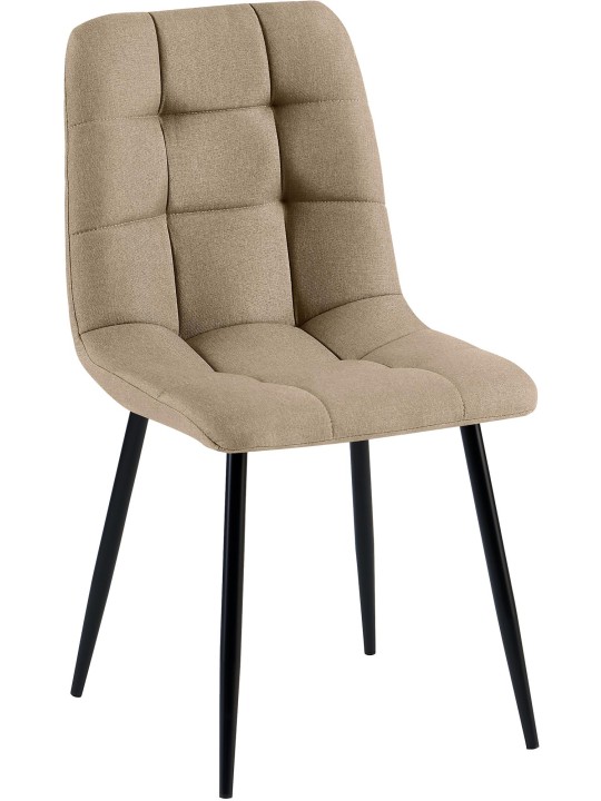 Eetkamerstoel Antibes stof, taupe