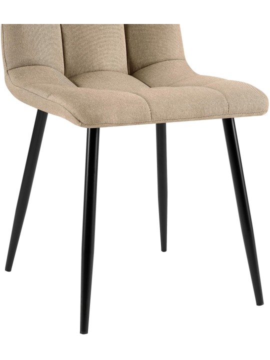 Eetkamerstoel Antibes stof, taupe