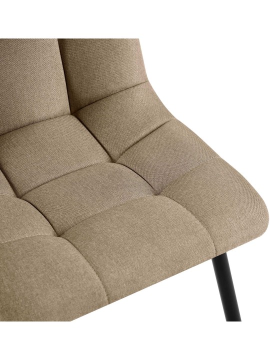 Set van 2 eetkamerstoelen Tilde stof, taupe