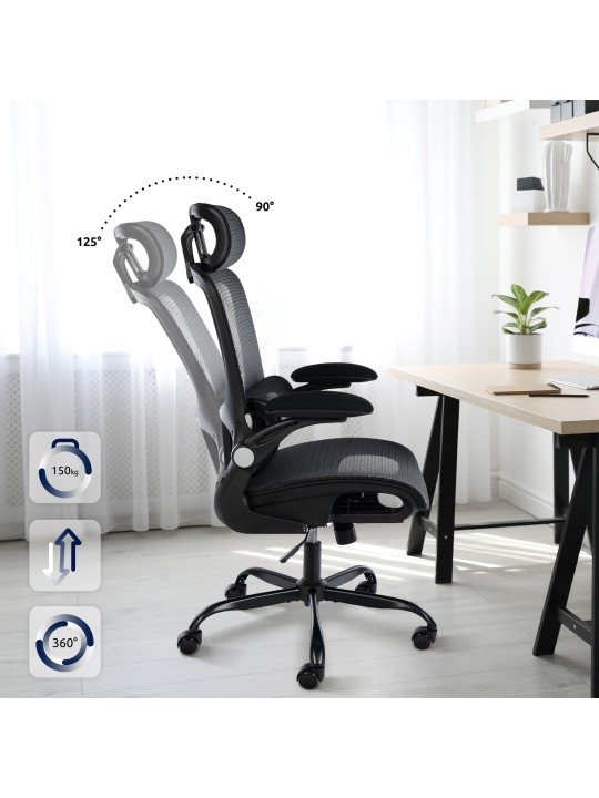 Bureaustoel Kaylee, zwart