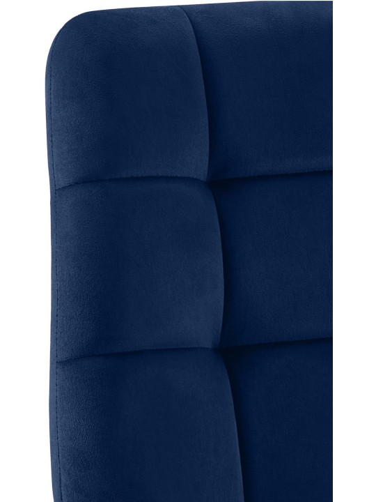 Set van 2 eetkamerstoelen Tilde fluweel, blauw