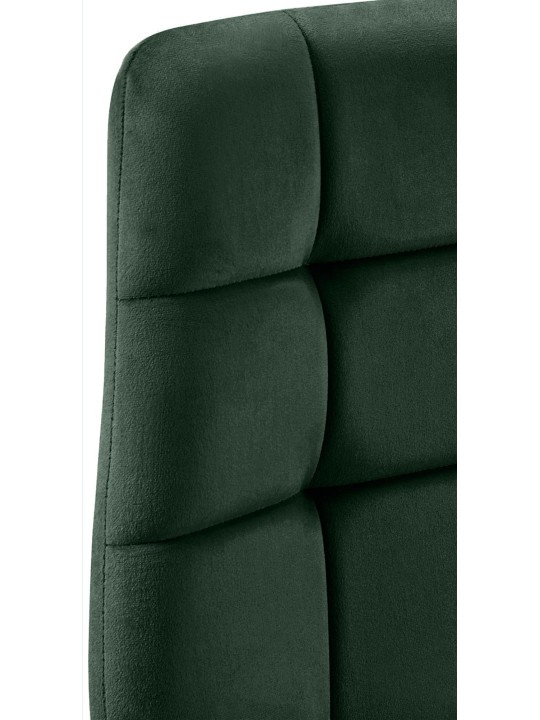 Set van 4 eetkamerstoelen Tilde fluweel, groen