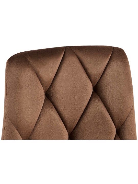 Clairton fluwelen eetkamerstoel, bruin Clairton fluwelen eetkamerstoel, bruin
