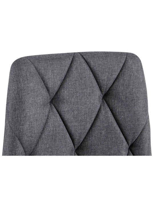 Eetkamerstoel Clairton stof, donkergrijs