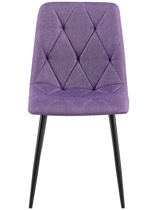 Set van 2 eetkamerstoelen Clairton stof, lila Set van 2 eetkamerstoelen Clairton stof, lila