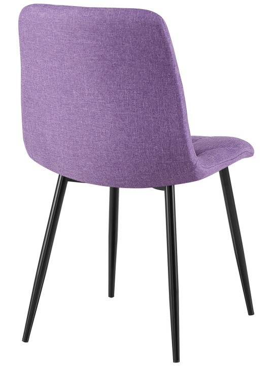 Set van 2 eetkamerstoelen Clairton stof, lila Set van 2 eetkamerstoelen Clairton stof, lila