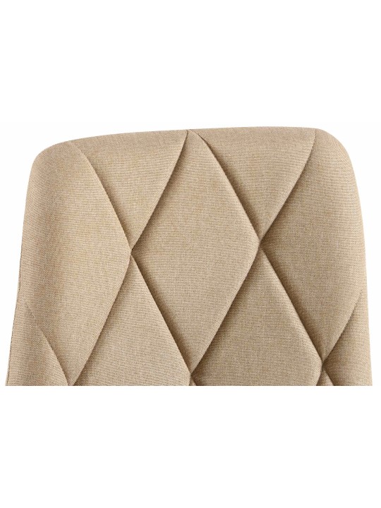 Set van 2 eetkamerstoelen Clairton stof, taupe