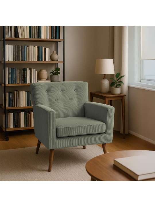 Fauteuil Kioni Koord, groen Fauteuil Kioni Koord, groen