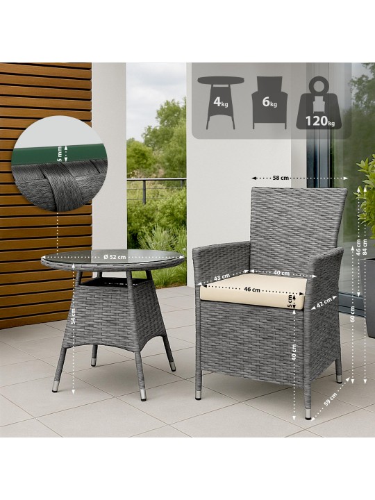 Fireda zitgroep, grijs gemêleerd Fireda zitgroep, grijs gemêleerd