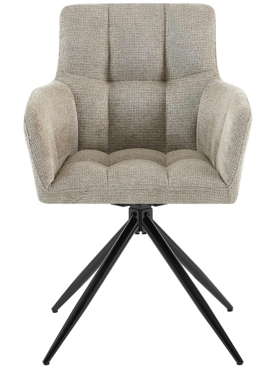 Eetkamerstoel Jonah stof, taupe Eetkamerstoel Jonah stof, taupe