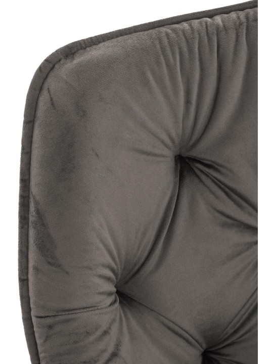 Stoel Tanna Fluweel, antraciet