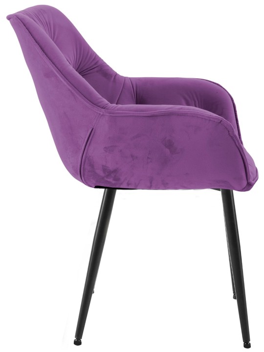 Set van 2 stoelen Tanna fluweel, lila