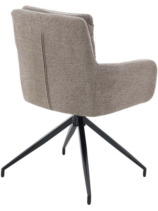 Set van 2 eetkamerstoelen Somers stof, taupe