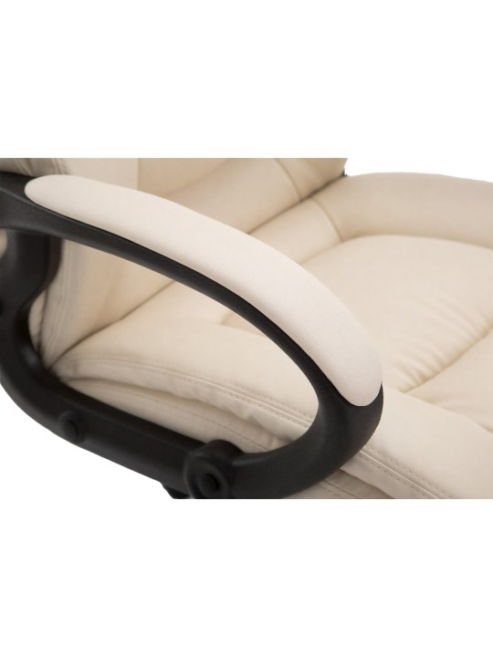 Bureaustoel XL Sparta kunstleer, crème