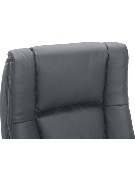 Bureaustoel XL Sparta kunstleer, grijs