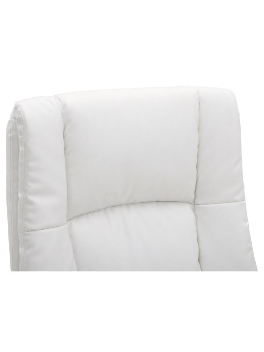 Bureaustoel XL Sparta kunstleer, wit