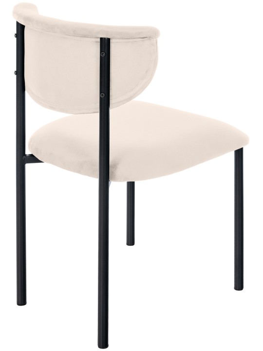 Set van 2 bezoekersstoelen Gambell fluweel, crème