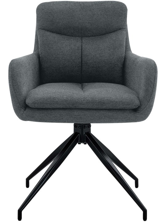 Eetkamerstoel Somers stof, donkergrijs Eetkamerstoel Somers stof, donkergrijs