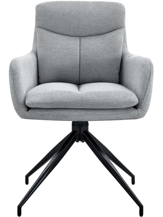 Eetkamerstoel Somers stof, lichtgrijs Eetkamerstoel Somers stof, lichtgrijs