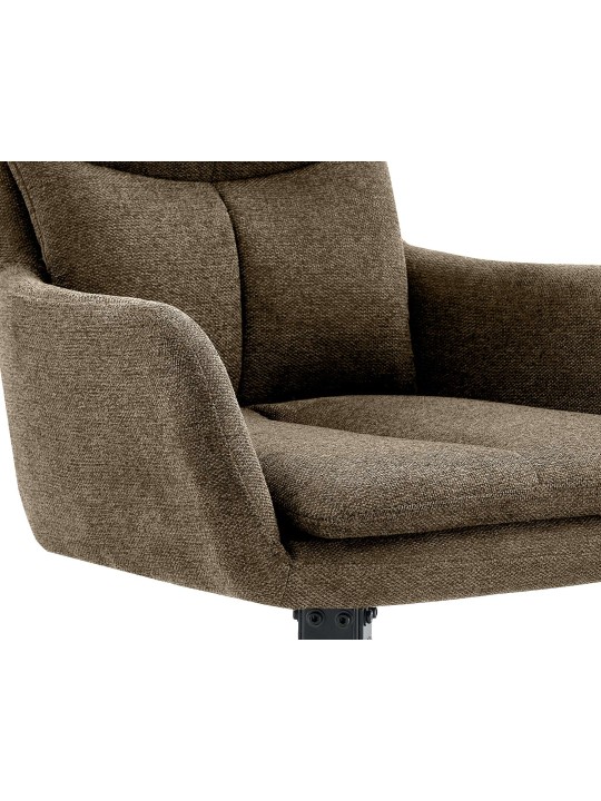 Set van 2 eetkamerstoelen Somers stof, bruin