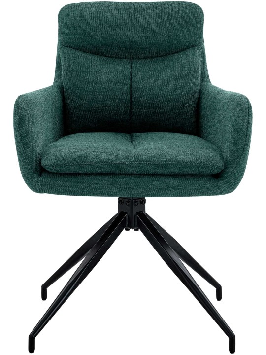 Set van 2 eetkamerstoelen Somers stof, groen