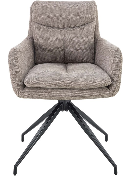 Set van 2 eetkamerstoelen Somers stof, taupe