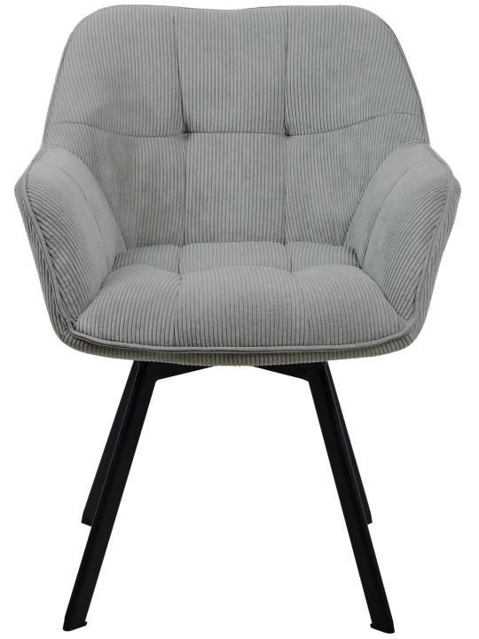Eetkamerstoel Jordi Cord, grijs