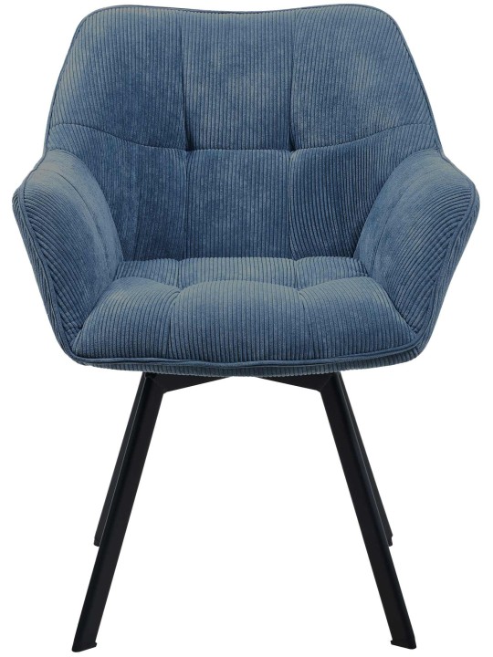 Eetkamerstoel Jordi Cord, blauw