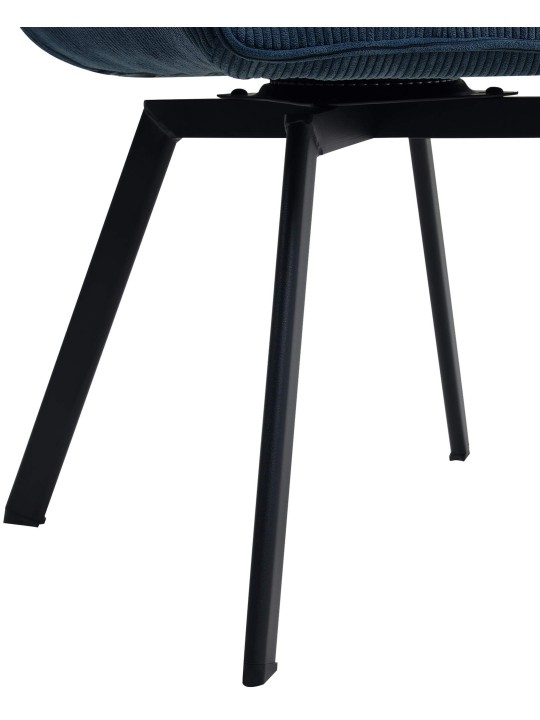 Eetkamerstoel Jordi Cord, blauw