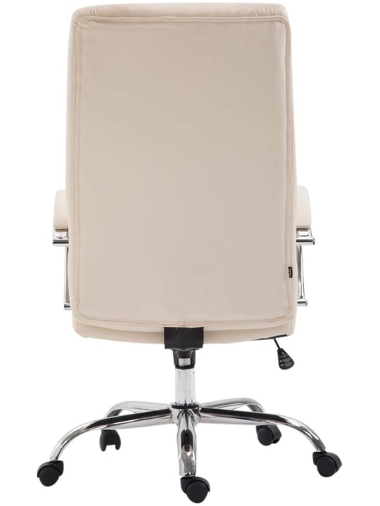 Bureaustoel Wallis kunstleer, crème