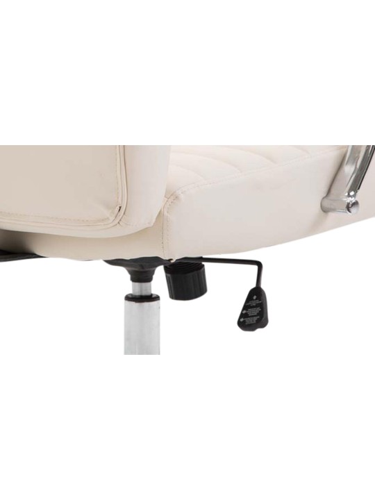 Bureaustoel Wallis kunstleer, crème