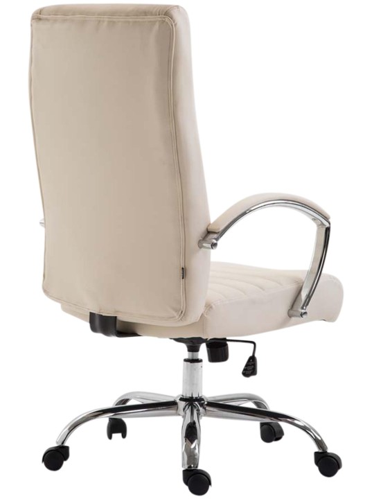 Bureaustoel Wallis kunstleer, crème