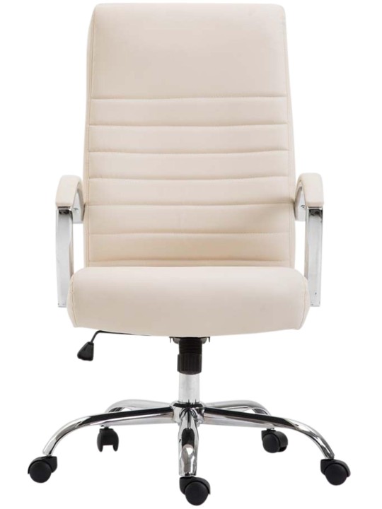 Bureaustoel Wallis kunstleer, crème