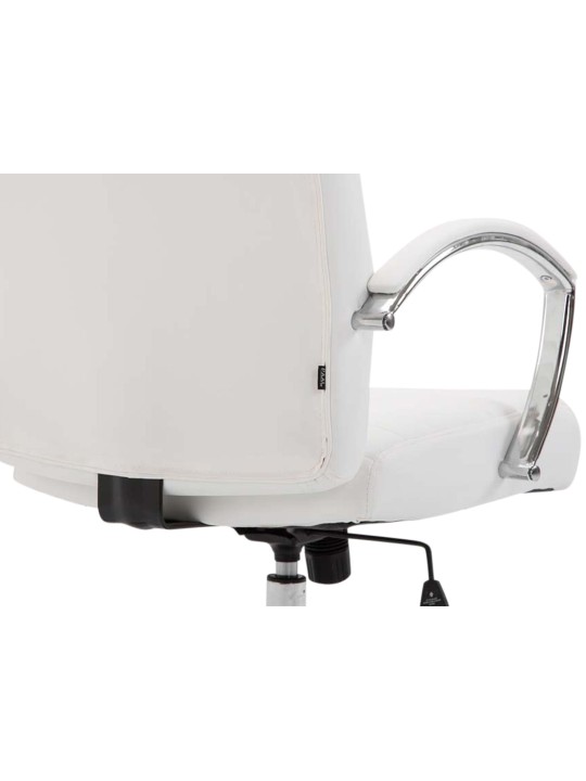 Bureaustoel Wallis kunstleer, wit