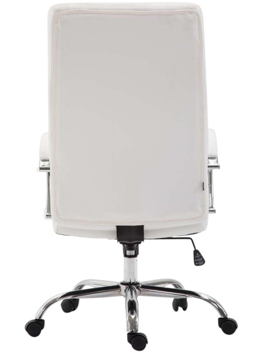 Bureaustoel Wallis kunstleer, wit