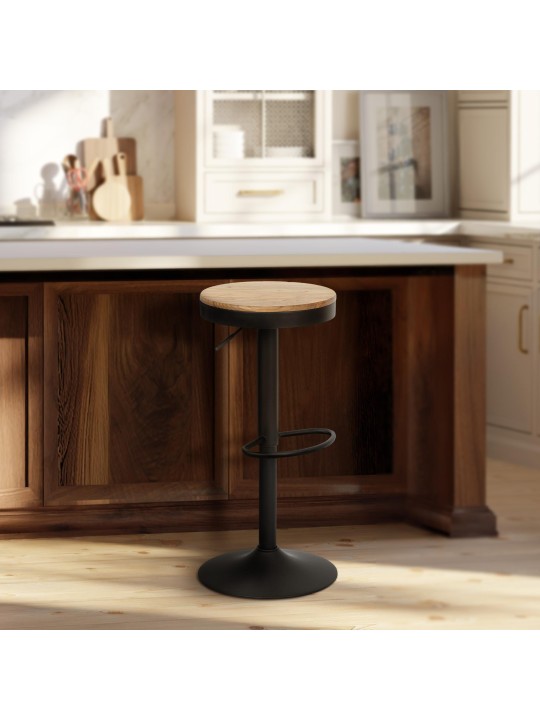 Set van 2 barkrukken Pitas, naturel