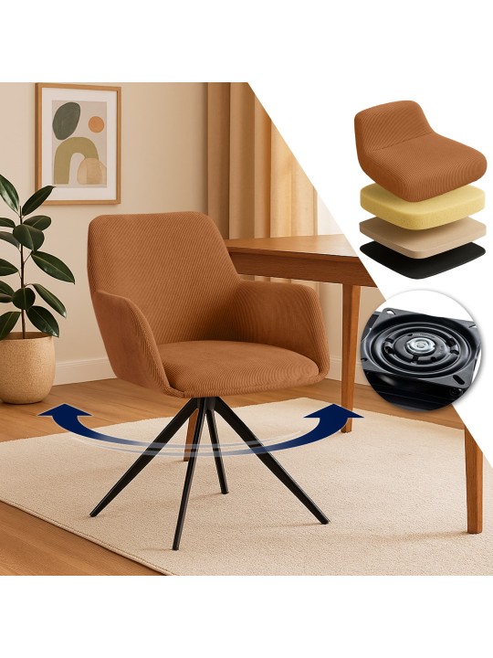 Olema Cord eetkamerstoel, oranje Olema Cord eetkamerstoel, oranje