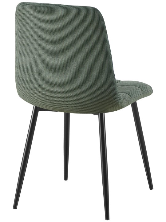 Set van 2 eetkamerstoelen Tilde Cord, groen