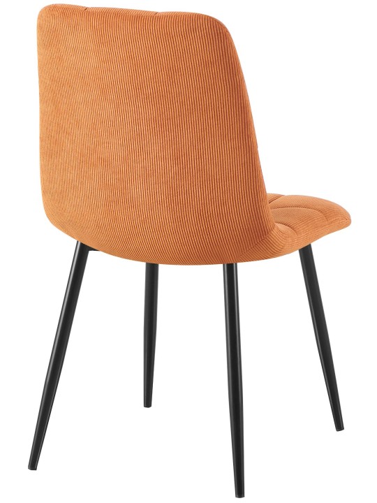 Set van 2 eetkamerstoelen Tilde Cord, oranje
