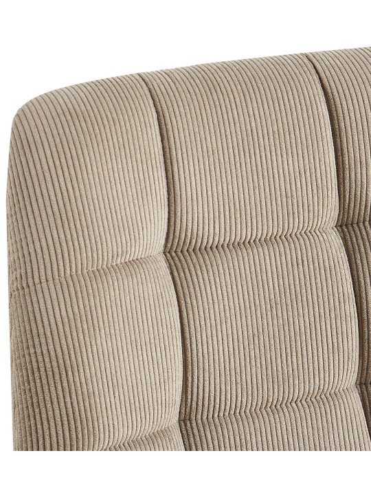 Set van 4 eetkamerstoelen Tilde Cord, taupe