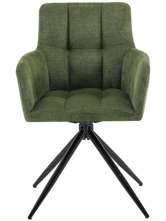 Set van 2 eetkamerstoelen Jonah stof, groen